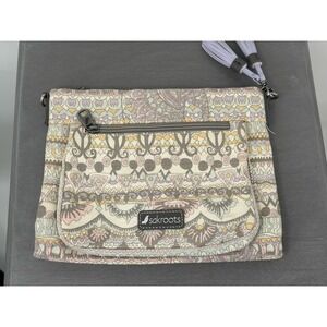 Sakroots Camden Small Shoulder Crossbody Bag Cotton Canvas Multi Ni Strap Purse